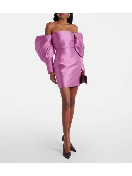Rochie Solace London din satin roz