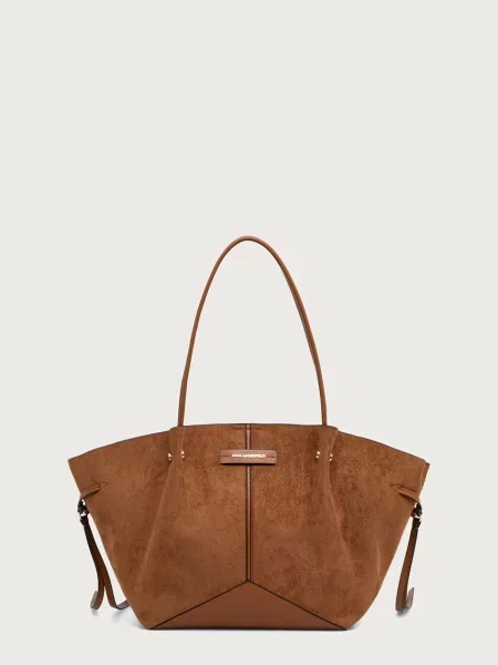 Karl Lagerfeld kabelka typu shopper dámska K/PIERCED hnedá