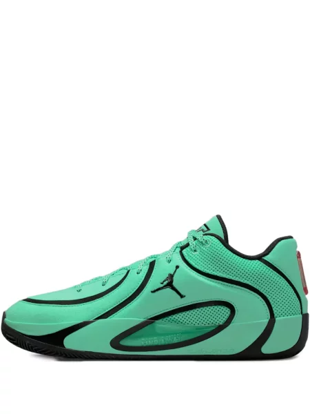Sneakerși Jordan cu șireturi din dantelă verde
