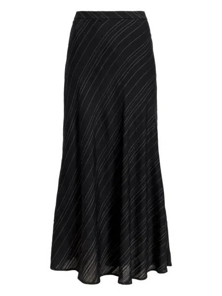 Миди пола Proenza Schouler White Label на райета до коляното бяло