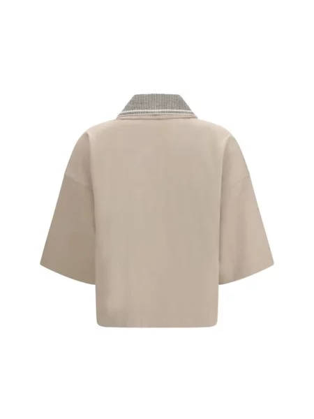 Koszulka polo Brunello Cucinelli beżowa