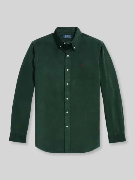 Koszula casualowa o kroju regular fit z czystej bawełny Polo Ralph Lauren zielona