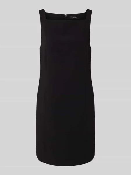 Sukienka etui z prostokątnym dekoltem model ‘RICHETTE’ Lauren Ralph Lauren czarna
