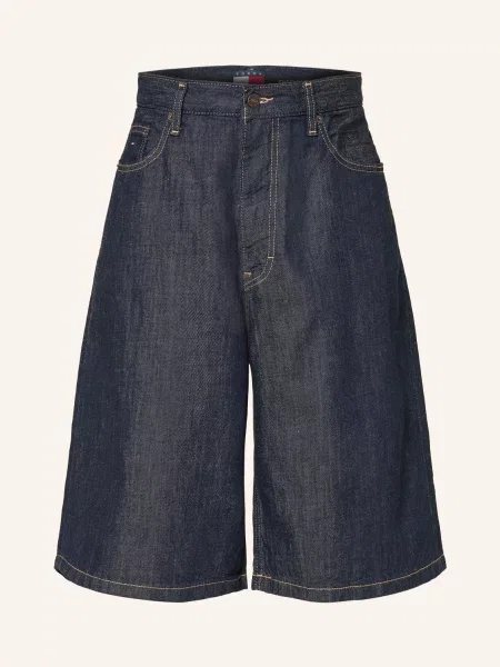Tommy Jeans Džínové Šortky The Baggy Loose Fit denim dark