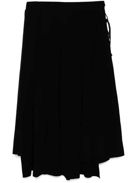 Fusta plisata Yohji Yamamoto plisată negru
