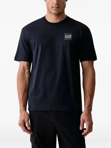 Tricou Ea7 Emporio Armani cu autograf albastru