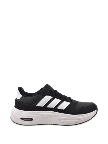Șlapi Adidas Cloudfoam cu șireturi din dantelă cu perforații gri