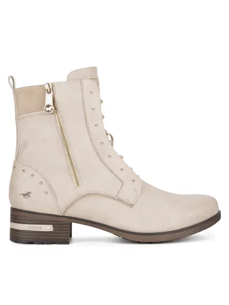 Kotníková obuv Mustang bílé