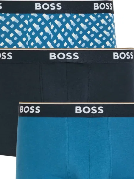 Boxeri Boss cu imagine cu imprimeu geometric albastru