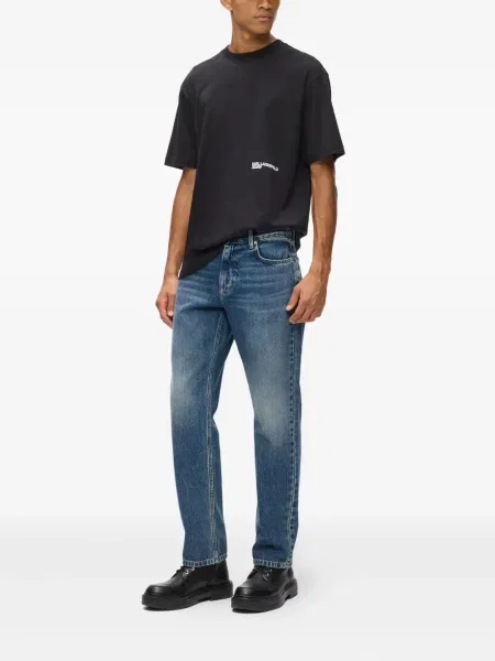 Tiesūs džinsai Karl Lagerfeld Jeans mėlyna