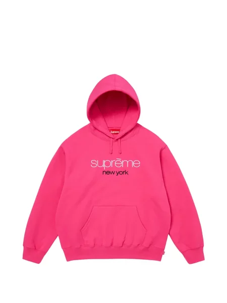 Hanorac cu glugă Supreme clasic roz