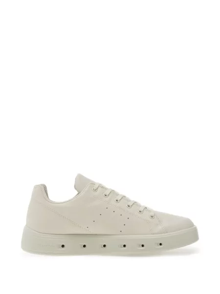 Sneakerși Ecco cu șireturi din dantelă streetstyle alb
