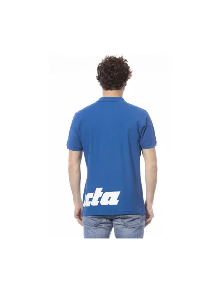 Koszulka polo Invicta z logo z krótkim rękawem niebieska