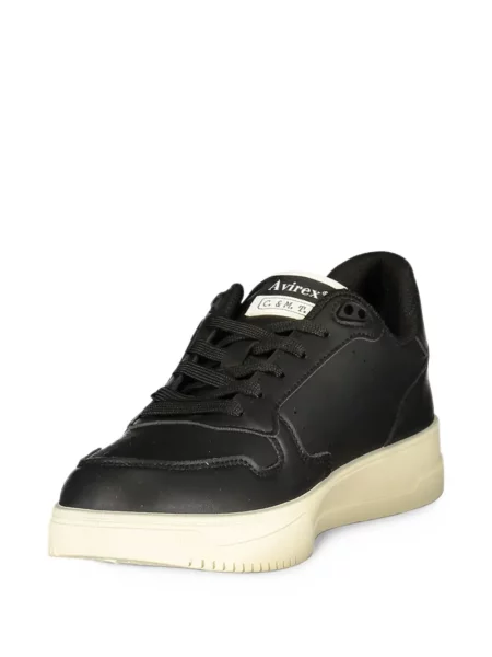 Sneakerși Avirex cu imagine negru