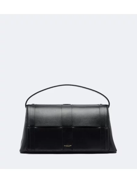 Top Demellier din piele negru