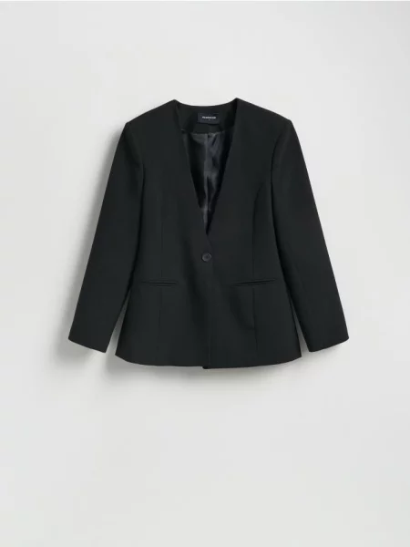 Reserved Blazer cu un singur nasture negru