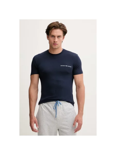Koszulka Emporio Armani granatowa