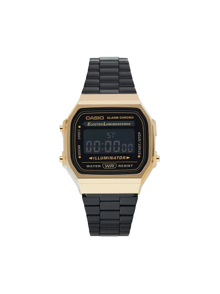 Часовник Casio A Gold/ Black Universal черно