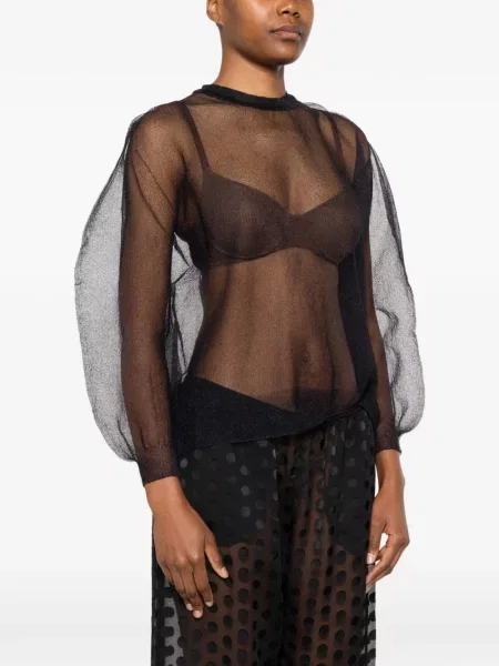 Episcop top Issey Miyake negru