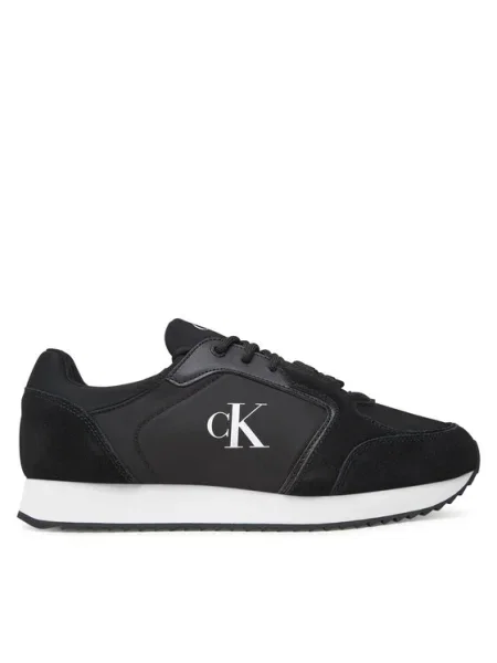 Calvin Klein Jeans Sneakers Retro Runner Sock Lace Up Ny-Su negru