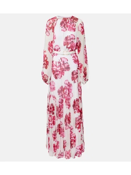 Rochie maxi Rebecca Vallance cu model floral alb