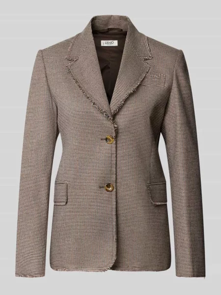 Żakiet o kroju slim fit z z patką model TINTO FILO' Liu Jo White beżowa