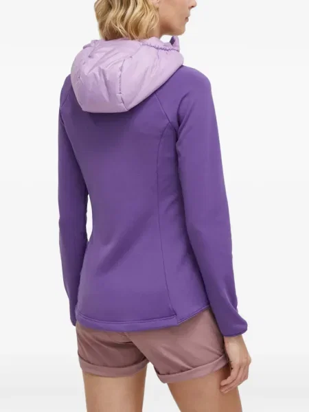 Geacă Jack Wolfskin cu glugă violet