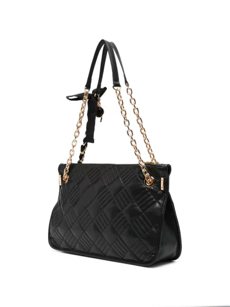 Ogrlica Love Moschino prošivena crna
