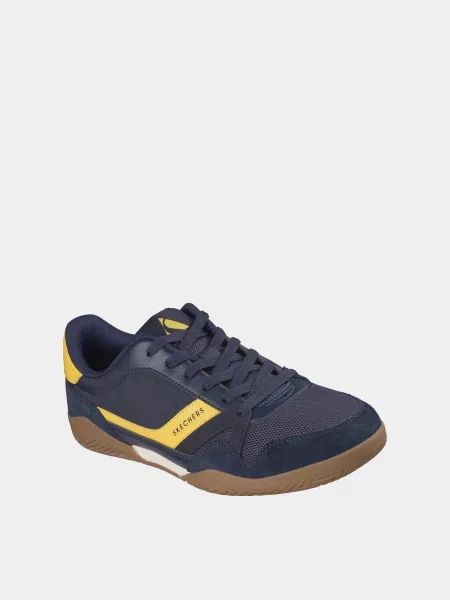 Кожаные повседневные кроссовки Skechers синие