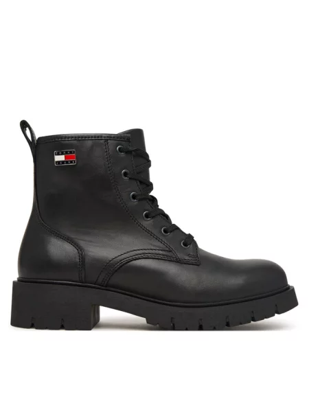 Trapery Tommy Jeans czarne