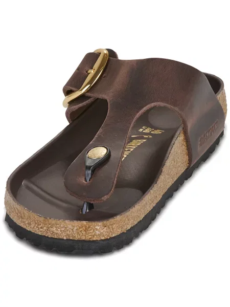 Žabky Birkenstock Gizeh Big Buckle Tmavo hnedá