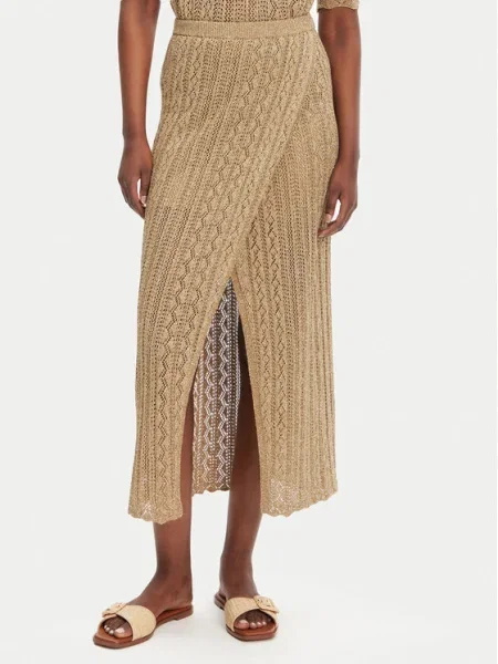 TWINSET Fustă midi bej