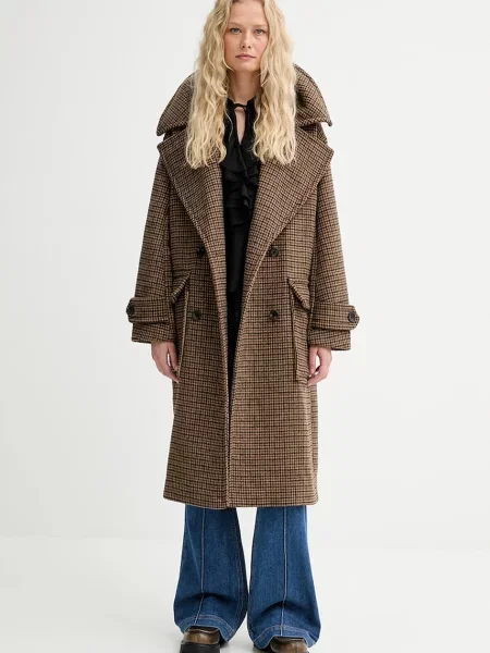 MUNTHE jeansy LELLANOR high waist niebieskie