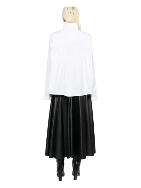 Cămașă Jil Sander cu volane alb