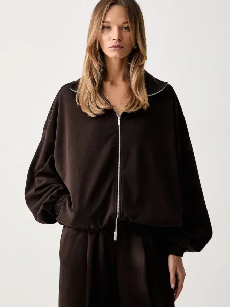 Adidas Originals hanorac cu pentru femei maro
