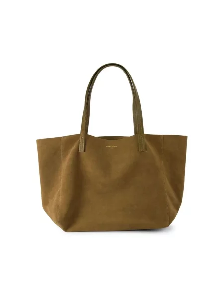 Kurt Geiger London torebka shopper zamszowa VIOLET fioletowa