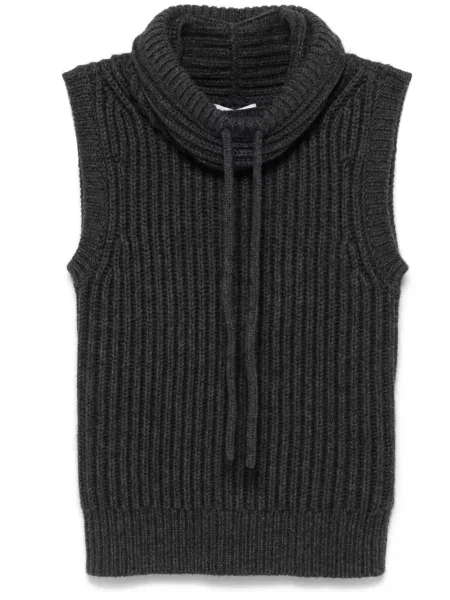 Spódnica midi Michael Kors Collection z kaszmiru do kolan czarna