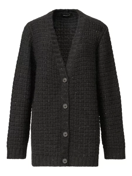 Cardigan Fabiana Filippi cu paiete tricotate gri