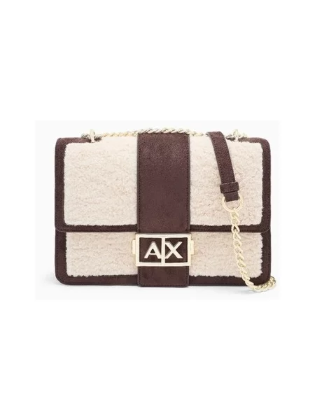 Kabelka Armani Exchange hnedá