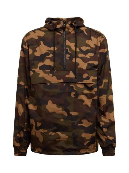 Ветровка Urban Classics Camo Pull Over Windbreaker Camo Green M черно