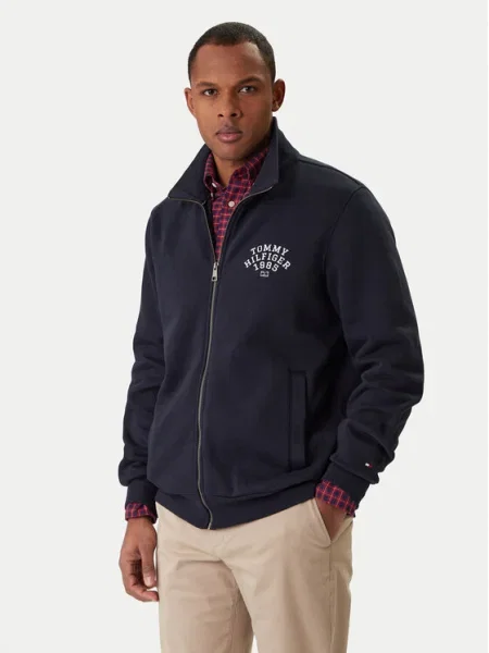 Tommy Hilfiger Pulóver Arch Stand Sötétkék kék