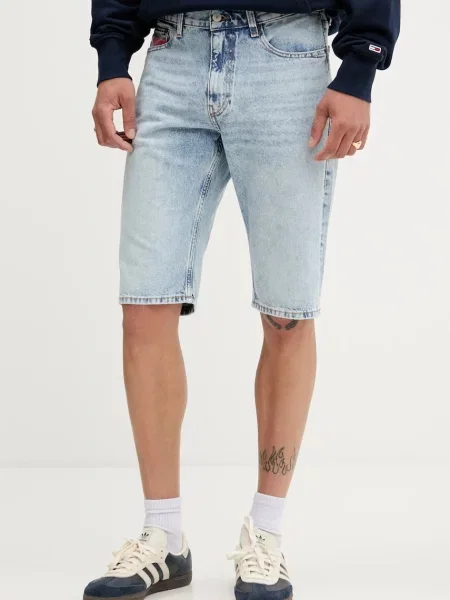 Džínové šortky Tommy Jeans modrá