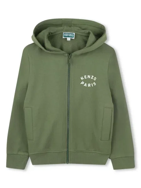 Bluza z kapturem dziecięca Kenzo zielona