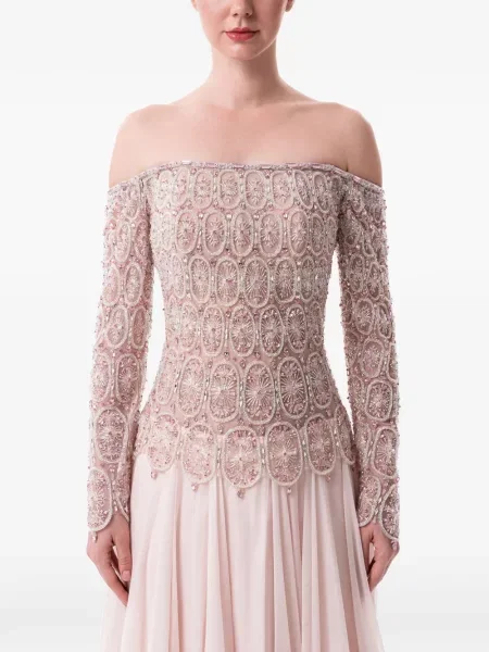 Rochie maxi Dina Melwani roz