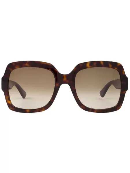 Квадратни слънчеви очила Gucci Eyewear кафяво