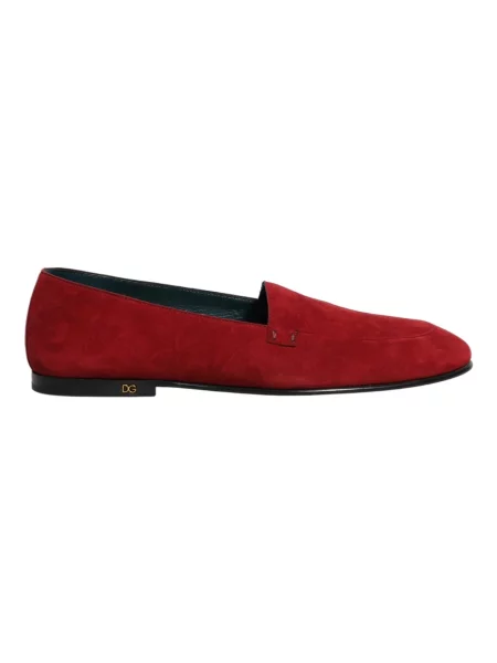 Półbuty Dolce And Gabbana skórzane czerwone