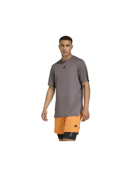 Adidas Funkčné tričko PrimeLift 3 Stripes sivá