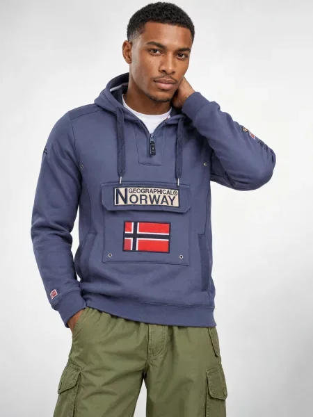 Sveter Geographical Norway modrá