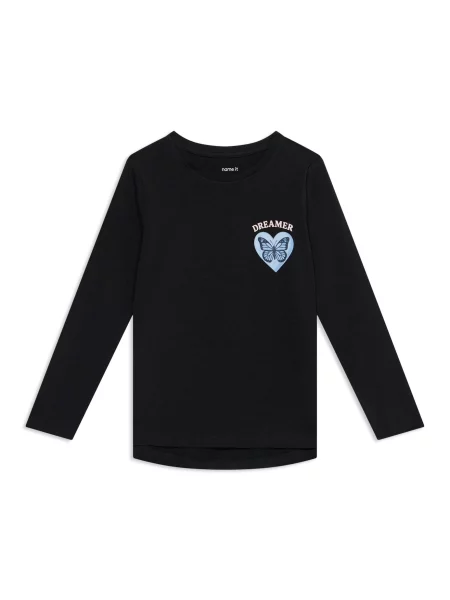 NAME IT Tricou NKFVix bleumarin / albastru deschis / roz pastel negru
