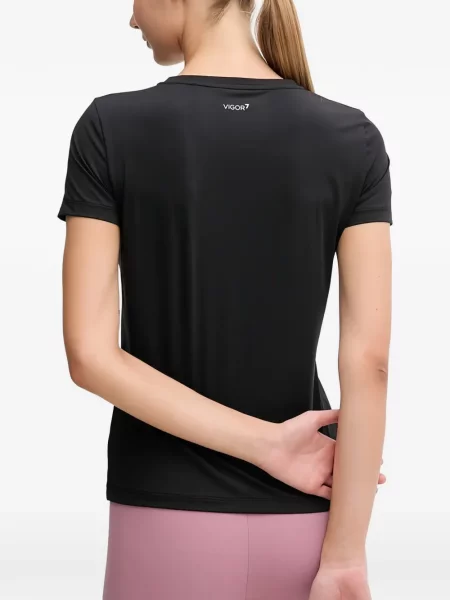Μπλούζα Ea7 Emporio Armani με αυτόγραφο μαύρο